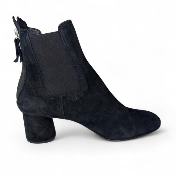 AGL Women's Lisette Almond Toe Mid Heel Stretch Booties EU 38.5 Black - Picture 9 of 16